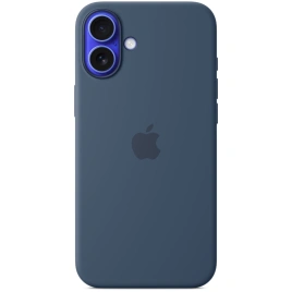 Чехол Apple Silicone Case with MagSafe для iPhone 16 Denim