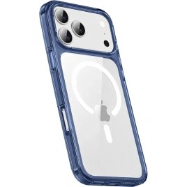 Чехол Gurdini Alba Series Protective with MagSafe для iPhone 18 Pro Dark Blue
