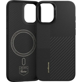 Чехол Benks Montage ArmorPro Case built with Kevlar для iPhone 16 Plus Black