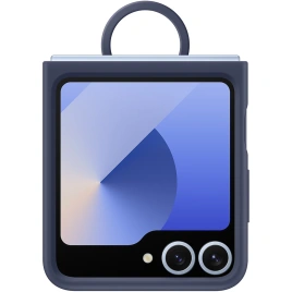 Чехол Samsung Silicone Case with Ring для Galaxy Z Flip6 Blue