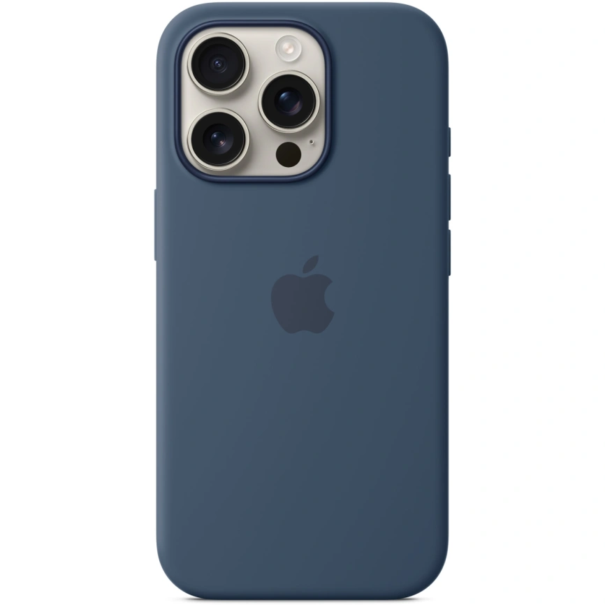 Чехол Apple Silicone Case with MagSafe для iPhone 16 Pro Max Denim фото 3
