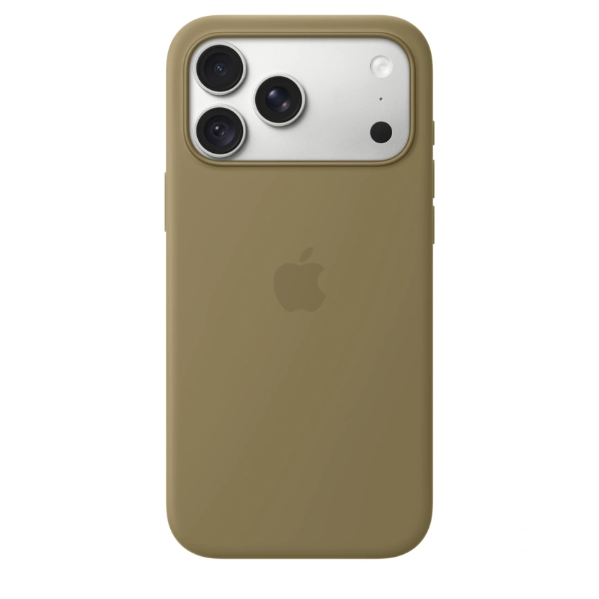 Чехол Apple Silicone Case with MagSafe для iPhone 18 Pro Olive (MK8V4) фото 1