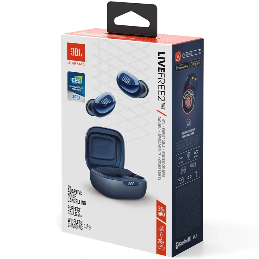 Наушники JBL Live Free 2 Blue фото 5