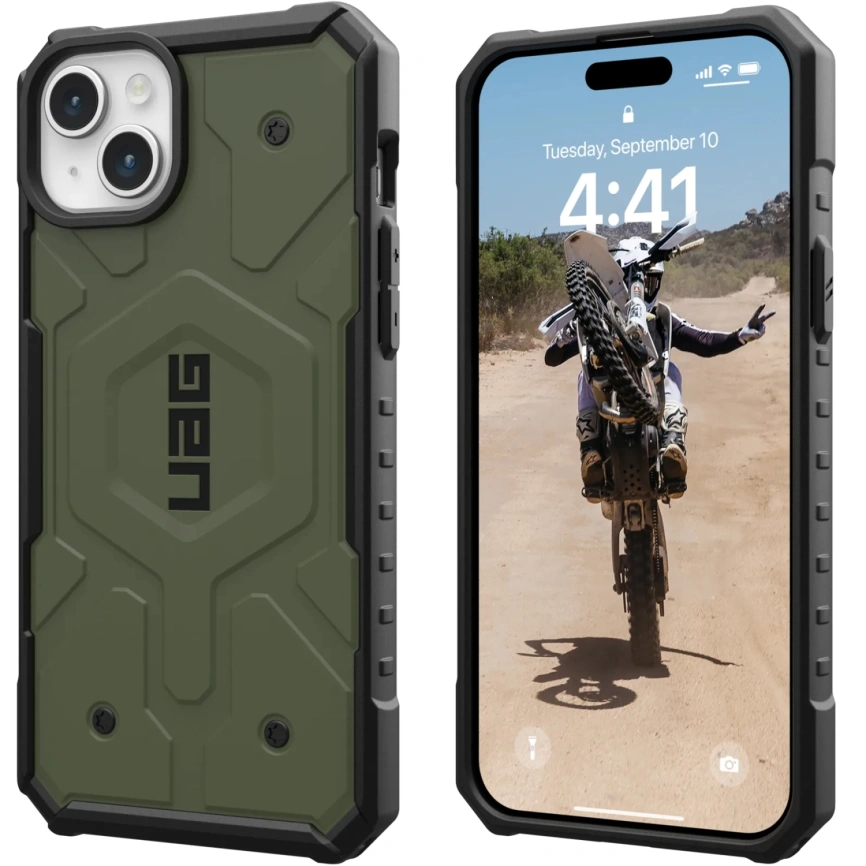 Чехол UAG с поддержкой MagSafe Pathfinder для iPhone 15 Plus Olive Drab (114311117272) фото 5