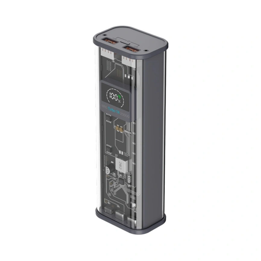 Внешний аккумулятор Deppa NRG Turbo TR 20000 mAh 33645 Transparent фото 1