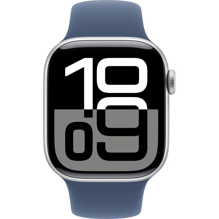 Смарт-часы Apple Watch Series 10 46mm Silver Aluminum Case with Denim Sport Band S/M фото 3