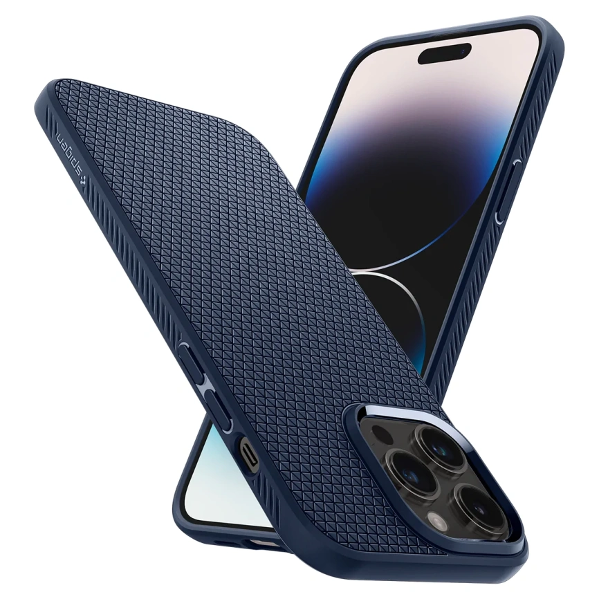 Чехол Spigen Liquid Air для iPhone 14 Pro (ACS04958) Navy Blue фото 1