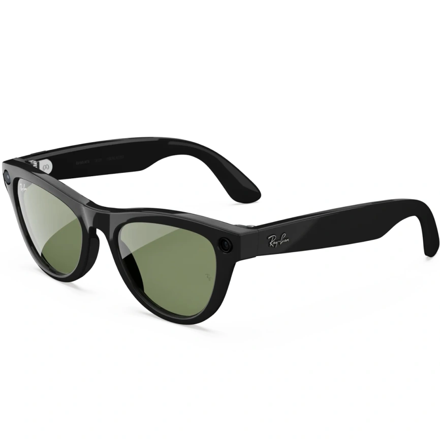 Умные очки Ray-Ban Skyler (Gen 2) Shiny Black (RW4014) M Green фото 1