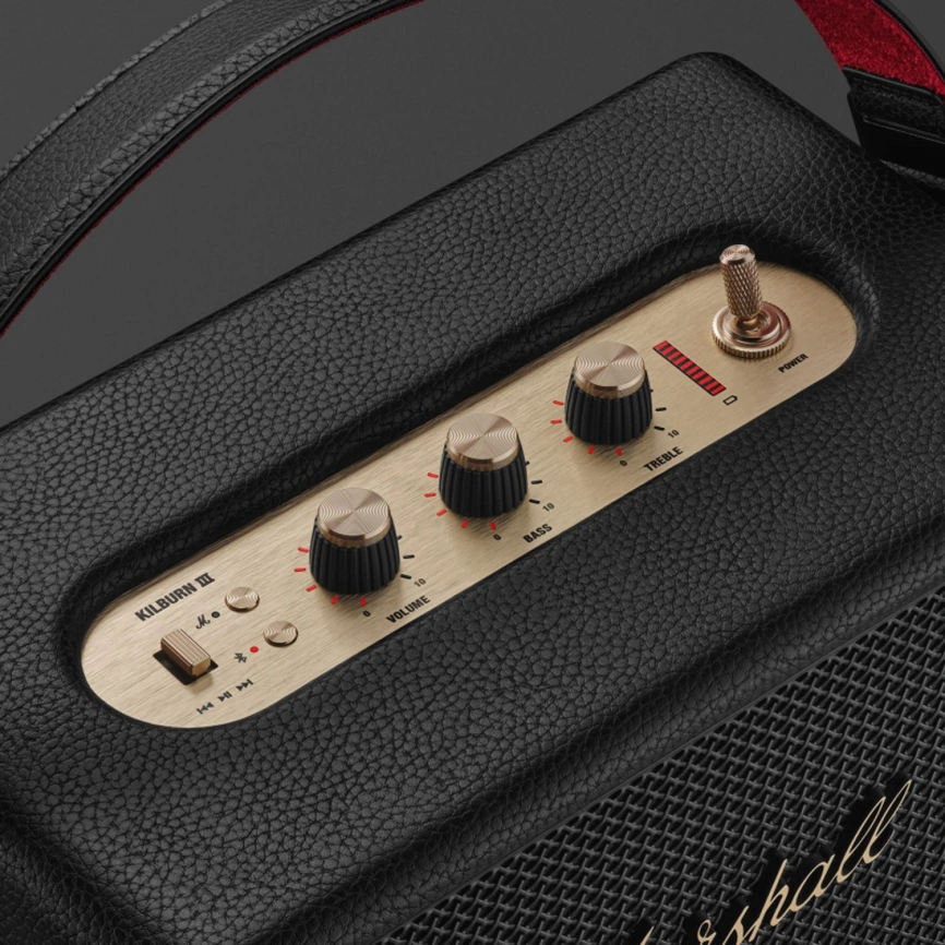 Портативная акустика Marshall Kilburn III Black and Brass фото 2