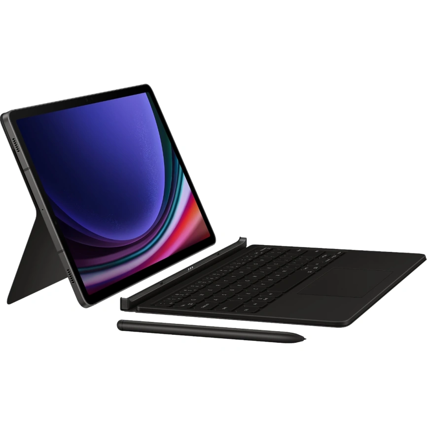 Чехол-клавиатура Samsung Book Cover Keyboard для Galaxy Tab S9/S9 FE Black (EF-DX715B) фото 2