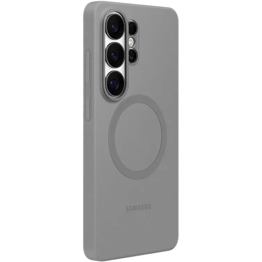 Чехол Samsung Silicone Magnet Case для Samsung Galaxy S26 Ultra Gray фото 3
