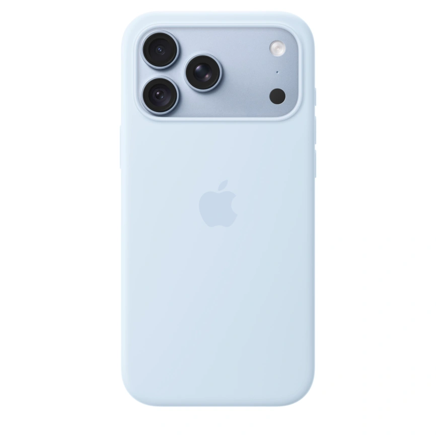 Чехол Apple Silicone Case with MagSafe для iPhone 18 Pro Max Crisp Blue (MK934) фото 1