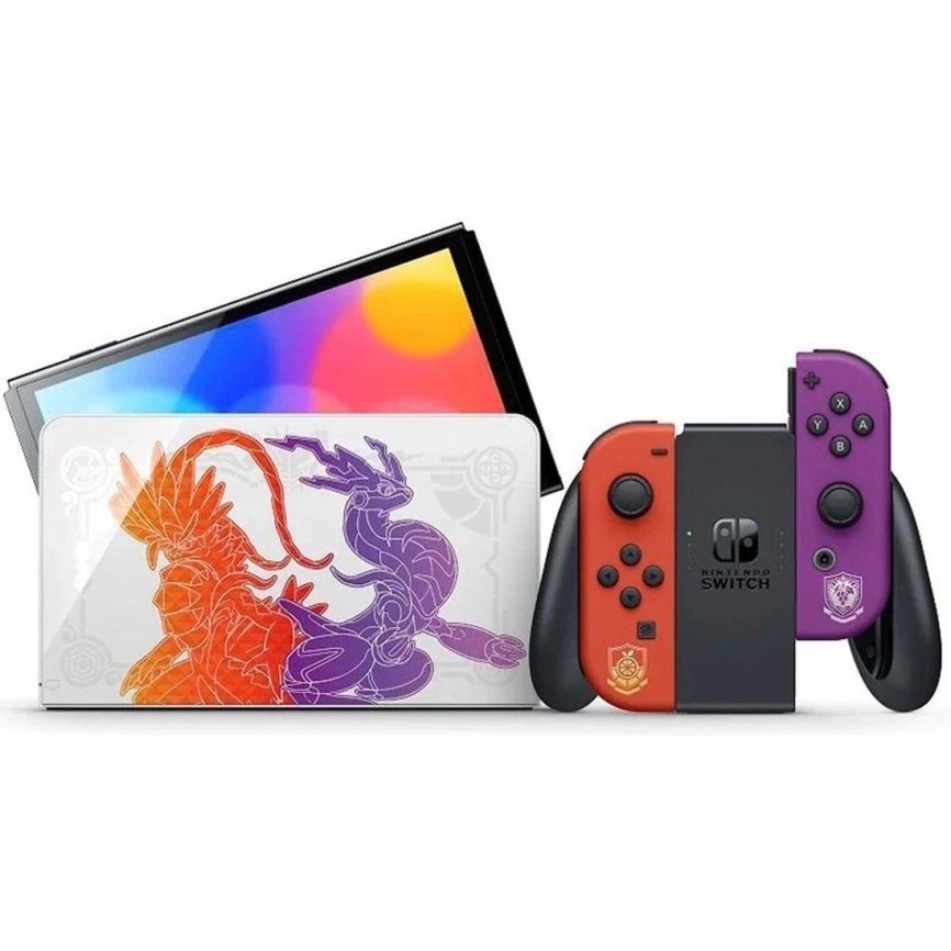 Игровая приставка Nintendo Switch OLED 64GB Pokemon Scarlet & Violet Edition фото 1