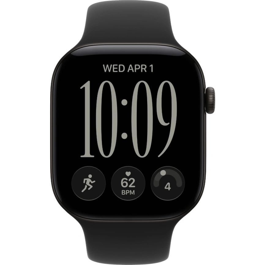 Смарт-часы Apple Watch Series 12 42mm Black Aluminum Case with Black Sport Band M/L фото 3