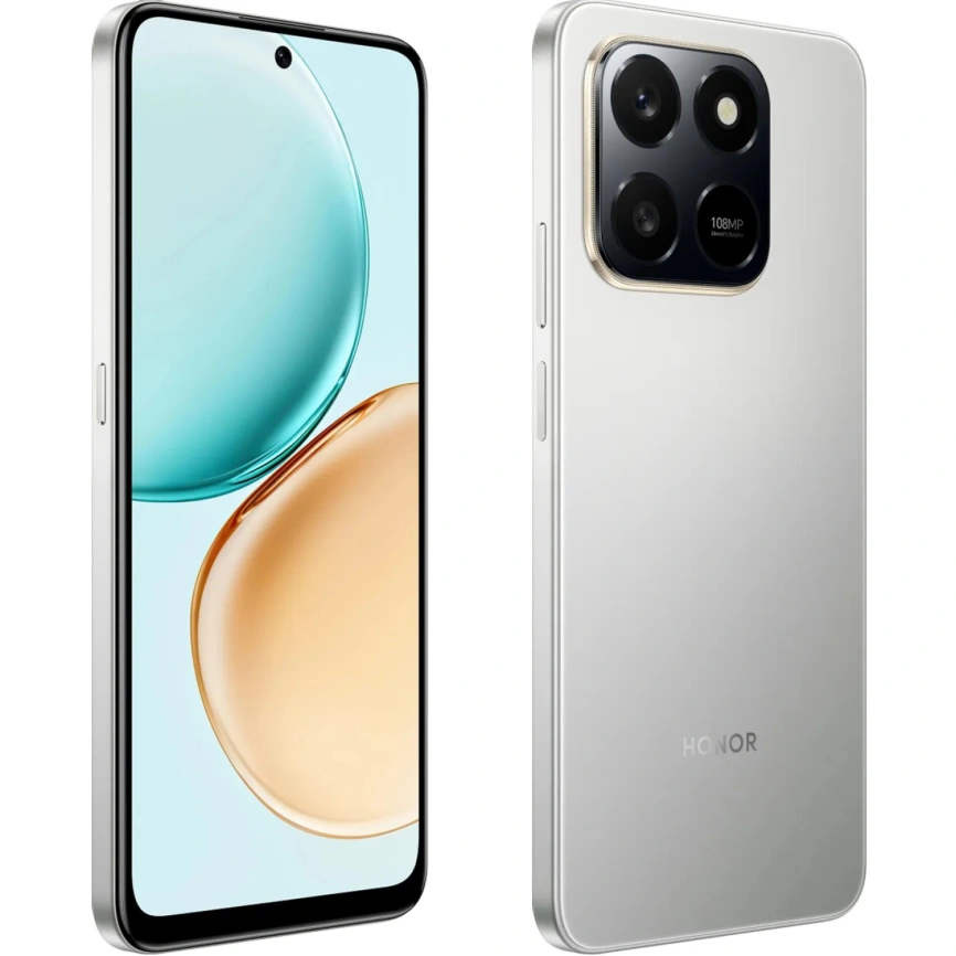 Смартфон Honor X7d 8/256Gb Meteor Silver фото 4